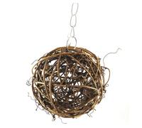 Kisangel Ensemble De Jouets pour Oiseaux en Rotin Et Saule De 10 Cm À Mâcher pour Perroquet À Suspendre dans Une Cage pour Petits Animaux Jouets pour Perruches en Métal