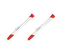 Kisangel Ensemble Doutils Lot De 2 Pinces Blanches pour Enlever Les Poils De Chat Et De Chien pour Le Traitement des Chats