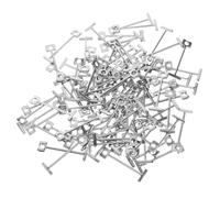 Kisangel Entretoises Métalliques pour Carrelage 15 MM Kit de 100 Aiguilles Remplaçables Système de Nivellement pour Sol et Mur Croisillons de Nivellement Réutilisables pour Pose