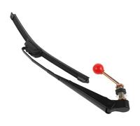 Kisangel Essuie-Glace Manuel pour Pare-Brise de VTT Balai et Bras de 30 à 35, Ensemble de Manivelle Inclus, Protection Semi-Fermée la Pluie Boue