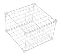 Kisangel Étagère De Congélateur Métallique Panier Empilable Pour Coffre De Congélation Séparateur Pour Rangement Aliments Inserts Pour Congélateur Coffre