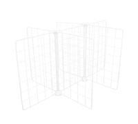 Kisangel Étagère de Rangement Métallique pour Congélateur Coffre 6 Compartiments 61X41X32 CM Séparateurs Grillagés Résistants à la Corrosion Organisateur Multifonction Cuisine et