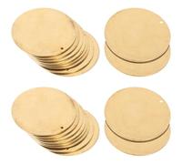 Kisangel Étiquettes en Laiton pour Vanne Rondes 35 MM, 20 Pièces, Plaques d'Identification Vierges pour Tuyauterie et Équipement de Plomberie, Étiquettes d'Étiquetage Résistantes pour