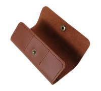 Kisangel Étui pour Médiator Support De Guitare Cueillette De Titulaire Support De Médiator pour Guitare Médiators De Guitare De Groupe Sacoche Médiator Guitare Porte-médiator PU Light Brown