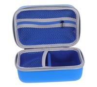 Kisangel Étui Rigide Antichoc EVA Bleu pour Appareil Photo Numérique Garçon Fille et Mini Imprimante Étiquettes Mallette de Transport Portable Résistante Aux Rayures avec Compartiments
