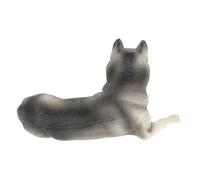 Kisangel Figurine Chien Husky Réaliste Plastique Décorative et Éducative Statue Animale Miniature et Détail Simulé pour Collection et Décoration