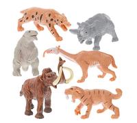 Kisangel Figurines Animaux Préhistoriques Éducatives Jouets pour Garçon et Filles Modèle en Plastique Décoration Intérieure Enseignement Cognitif Scène d'Enseignement Ensemble Complet