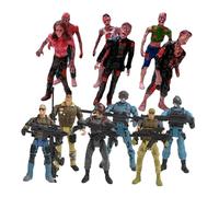 Kisangel Figurines Soldats Militaires Jeu Simulation Action Figures Camouflage Souple pour Garçon Fille Décoration Intérieure