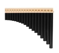 Kisangel Flûte de Pan à 16 Tubes en Bois Naturel, Instrument Traditionnel Chinois pour Apprentissage Musical et Spectacles Scolaires, Portable pour Débutants et Étudiants
