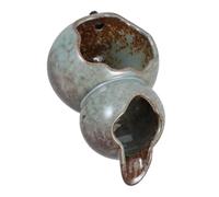 Kisangel Fontaine Céramique avec Circulation Bassin de Poissons et Jet Jarre Terre Cuite Décor Élégant pour Bureau Intérieur Jardin et Cour Dété