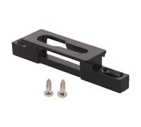 Kisangel Gâche de Serrure Métallique pour Porte Coulissante à Double Trou, Plaque de Verrouillage Résistante la Corrosion, Dispositif de Verrouillage pour Fenêtre et Porte Moustiquaire