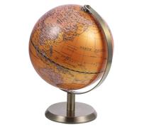 Kisangel Globe Terrestre Rotatif Décoratif pour Bureau Ornement Vintage avec Base Stable Globe de Table Élégant pour Maison et Bureau Accessoire Éducatif pour Exploration