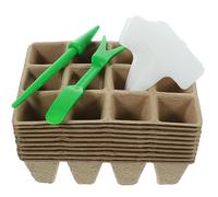 Kisangel Godet De Semis à Compartiments Conteneur De Germination pour Pépinière Pot De Jardinage Intérieur Godet De Pépinière pour Culture pour Plantation