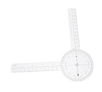 Kisangel Goniomètre Plastique Transparent Instrument de Mesure d'Angle Règle pour Articulation Kiné Rééducation