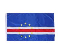 Kisangel Grand drapeau du Cap-Vert, bannière décorative intérieure/extérieure de 90 x 150 cm pour championnat de football, événement culturel, soutien d'équipe, drapeau du Cap-Vert à