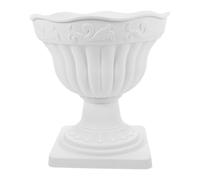 Kisangel Grand pot de fleurs en forme de colonne romaine - Décoration extérieure - Pot de fleurs à suspendre en terre cuite - Paniers carrés rectangulaires - Pots de fleurs d'extérieur en plastique