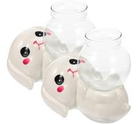 Kisangel Grand Vase À Fleurs en Verre avec Décor Ensemble De 2 Pièces Décoration pour La Maison Ou Le Bureau pour Mariage Banquet Terrarium Hydroponique