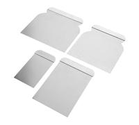 Kisangel Grattoirs à Mastic en Acier Inoxydable 4 Pièces - Ensemble de Couteaux à Enduire pour Plâtre et Peinture - Outils de Grattage et Réparation de Cloisons Sèches, Finition