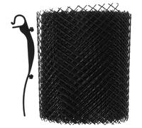 Kisangel Grille de Protection de Gouttière en Pe et Pp, Filet Anti-feuilles 16 Cm X 600 Cm 8 Crochets, Remplacement Moustiquaire, Protège Canalisation Obstructions pour Toiture et Jardin