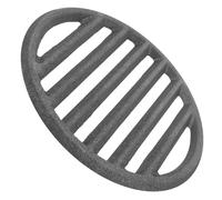 Kisangel Grille en fonte pour barbecue, grille ronde de cheminée de 16 pouces, remplacement de plaque de charbon, accessoires de cuisson en extérieur, fonte grise