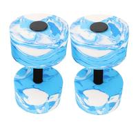 Kisangel Haltères Aquatiques Flottants 2pcs pour Entraînement en Piscine Eva Bleu-Blanc Camouflage Poids Sport Aquatique pour Garçon Et Filles Et Adultes pour Et Fitness en Eau