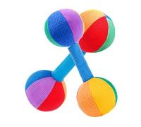 Kisangel Haltères en Tissu pour Bébé 2Pcs Jouets d'Entraînement des Doigts Jouets pour Bébé de 3 à 6 Mois Interactifs et Souples Développement Visuel et Social Déplacements