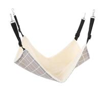 Kisangel Hamac pour Chat Chaud en Tissu Suspendu pour Cage, Lit Confortable et Rapide à Sécher, pour Chats et Cochons d'Inde en Intérieur