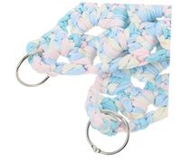 Kisangel Hamac pour Perroquet Triangle Coton Tissé Main Filet Escalade pour Cage Nid Suspendu Confortable pour Perroquets Accessoire pour Griffes et Activité Physique