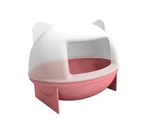 Kisangel Hamster Bathroom House with Cat Ears Design Small Animal Sauna for Mouse Chinchilla Rat and Gerbil and Easy to Clean Pet Bath Accessory