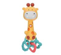 Kisangel Hochet musical et de dentition pour - Adorable girafe à mâcher pour, poussette ou jeu, jaune (sans pile)