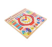 Kisangel Horloge Éducative Bois Hibou pour Garçon Fille Cognition du Apprentissage Saisons Portable et Ludique pour Garçon Fille