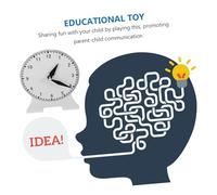 Kisangel Horloge Modèle Éducative Aiguilles Non Outil Dapprentissage pour Garçon Fille Stable et Pédagogique Scolaire pour Développer Couleur Aléatoire Couleur Aléatoire