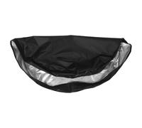 Kisangel Housse de Barbecue Ronde Oxford Imperméable 210D Diamètre 80 CM Noire Protection Anti-Poussière et UV pour Réchaud de Camping Extérieur et Foyer à Charbon