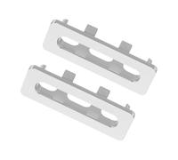 Kisangel Insert de Trop Plein Évier Plastique 2 Pièces Couvercle Rectangulaire pour Lavabo Salle de Bain Cuisine Accessoire Remplacement Facile Installation Rapide