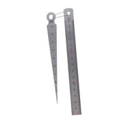 Kisangel Jauge de Soudage Acier Inoxydable Règle Droite de Précision avec Graduation Claire Jauge Écartement Pratique pour Mesure Alésage et Contrôle de Soudure