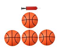 Kisangel Jeu de Ballons de Basket Gonflables PVC pour Garçon Fille Jouets et Colorés pour Développer Lagilité des Doigts avec Pompe pour Jeux Intérieurs et Extérieurs Couleur Aléatoire