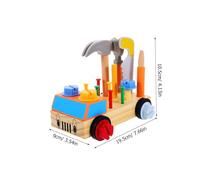 Kisangel Jeu Éducatif Garçon Fille Bois Set Outil Voiture à Assembler Planche de Tournevis Montessori pour Développer Créativité Motricité Fine et Esprit Déquipe