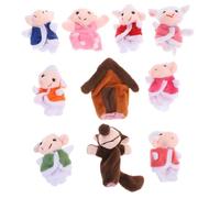 Kisangel Jouet Doigt Agneau Loup Drôle pour Garçon Fille Fille Garçon Peluche Douce Et Sûre
