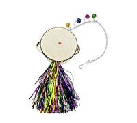 Kisangel Jouet pour Poule Tambour Miroir Double Face en Acier Inoxydable Pendentifs, Taille Standard, Divertissement pour Poulets Et Coqs, Accessoire Suspendu pour Animaux De Compagnie