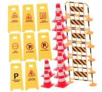 Kisangel Jouets de Signalisation Routière Simulée pour Garçon Fille Éducatif Apprentissage Sécurité et Coordination des Petits