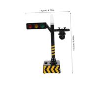 Kisangel Jouets de Transport pour Enfants feu de pour Enfants Voyant de signalisation ferroviaire décoration de de feu de Plastique Noir