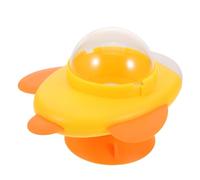 Kisangel Jouets éducatifs pour Animaux de Compagnie Interactive Cat traite du Distributeur pour Chat mangeoire Distributeur de Chat Jouets Qui fuient Plastique Jaune