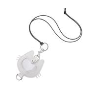 Kisangel Keychain De Stockage De Cheveux Ornement du Souvenir Ornement du Pendentif Commémoration des Poils d'animaux Commémoratif Clés Élégant Blanche Faux Cuir