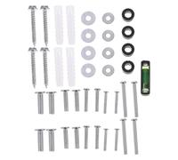 Kisangel Kit 1 Jeu de Vis en Fer Robustes pour Fixation Murale Téléviseur, Vis Métalliques de Fixation Tv Universelles, Pièces de Montage Compatibles Support Mural Encastré Téléviseur,