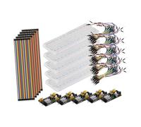 Kisangel Kit Breadboard Points avec Module Alimentation Câbles de Jumper Pin Démarrage DIY pour Expériences Électroniques Laboratoire et École