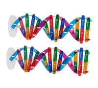 Kisangel Kit D'Aides À L'Adn 2 Pièces pour Salle De Classe Modèles Scientifiques De Modèle D'Adn Suspendu Modèle De Molécule D'Adn Modèle