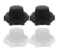 Kisangel Kit de 8 écrous et capuchons de rechange pour ventilateurs électriques - Capuchon de pale universel et écrou de blocage de grille arrière pour ventilateurs sur pied, de table et