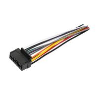 Kisangel Kit de Câblage pour Autoradio Noir en Plastique Faisceau de Câbles Facile à Installer pour Maintenir L'intégrité du Système Électrique de Voiture