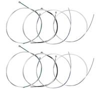 Kisangel Kit de Cordes de Violon 8 Pièces Argentées en Nickel Plaqué, Son Riche et Doux, Accessoires pour Violon 4/4, comme Cordes de Rechange un Étui