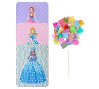 Kisangel Kit de Peinture à Perforation pour Garçon et Filles, Outil de Broderie Inachevé, Set DIY Rêve de Princesse F Modèle, Matériaux de Dessin Textile pour Créativité et Apprentissage